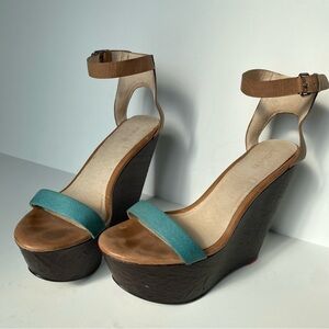 Joe's Jeans Khloe Platform Wedge Sandal 9